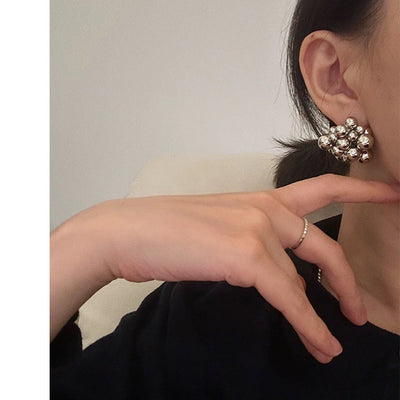 1 Pair Simple Style Classic Style Solid Color Plating Copper Ear Studs