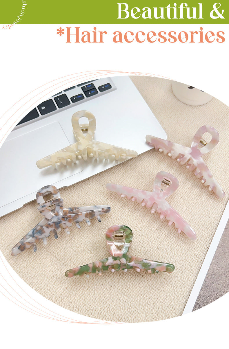 Women's Casual Marble Acetic acid sheets Hair Claws