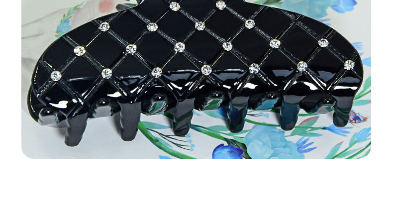 fashion solid color arylic plating hair claws 1 piece