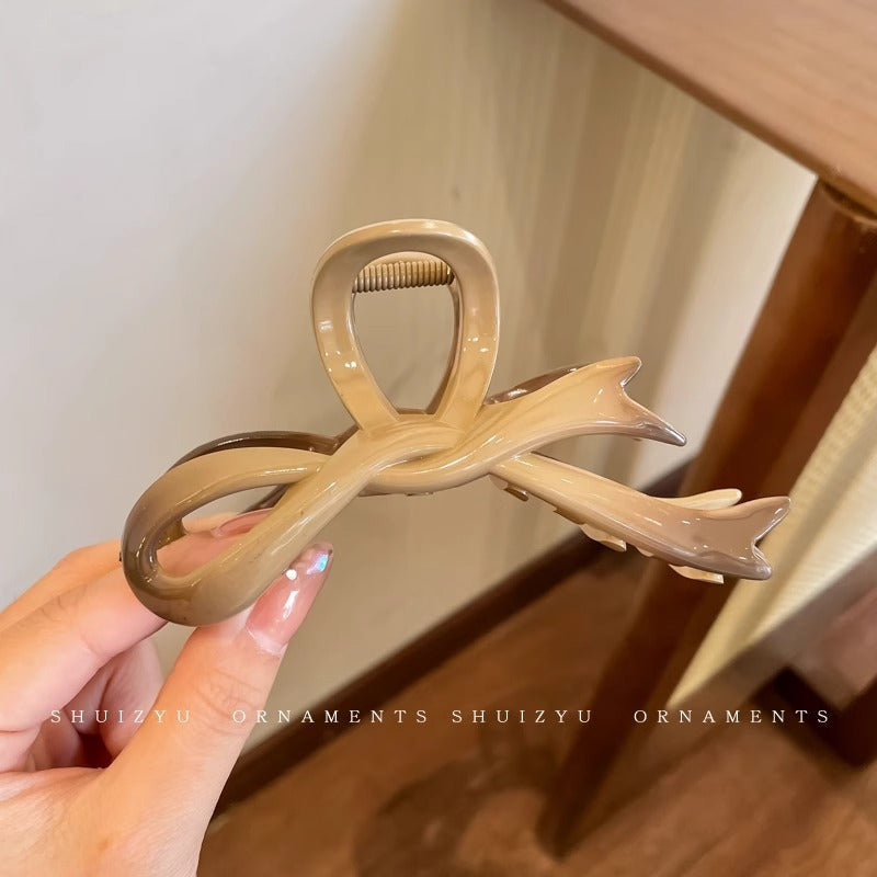 Cute love grab clip girl 2025 new popular high-end disc hair shark clip hairpin hair card headdress