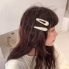 simple style square arylic hair clip
