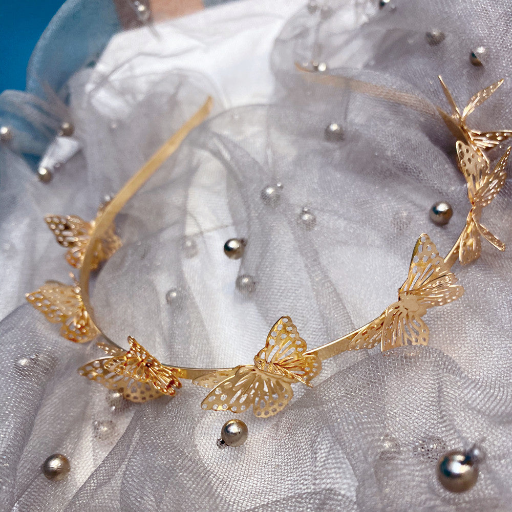 fashion hollow butterfly headband
