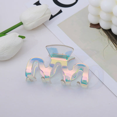 simple style bow knot imitation acetic acid handmade hair claws 1 piece