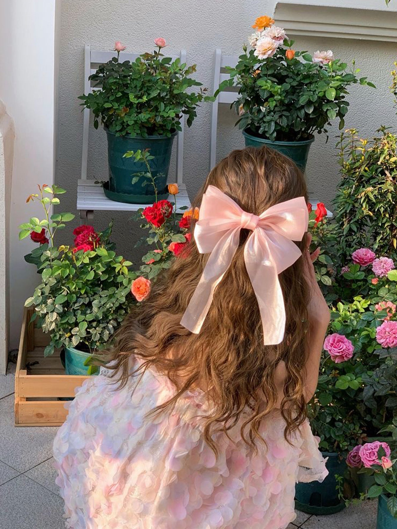 Women's Sweet Bow Knot Gauze Hair Clip