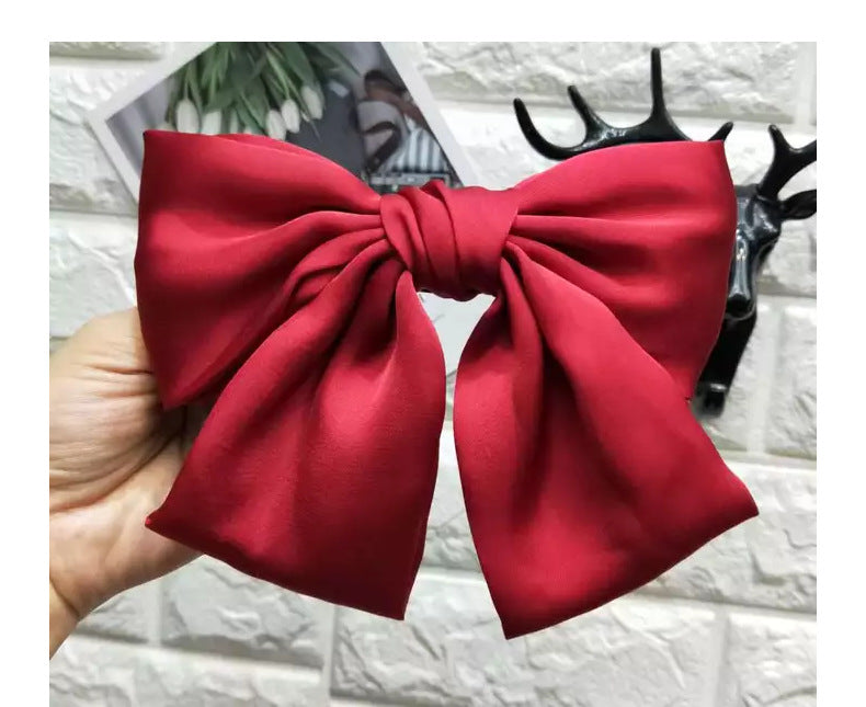 korean style bow knot cloth hair clip hair tie 1 piece