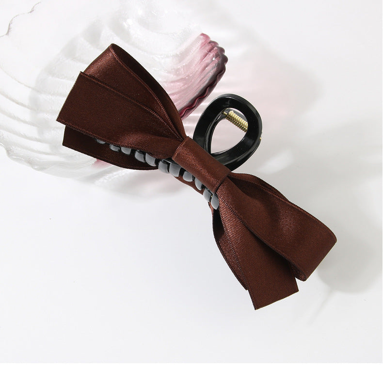 Women's Sweet Simple Style Bow Knot Plastic Hair Clip