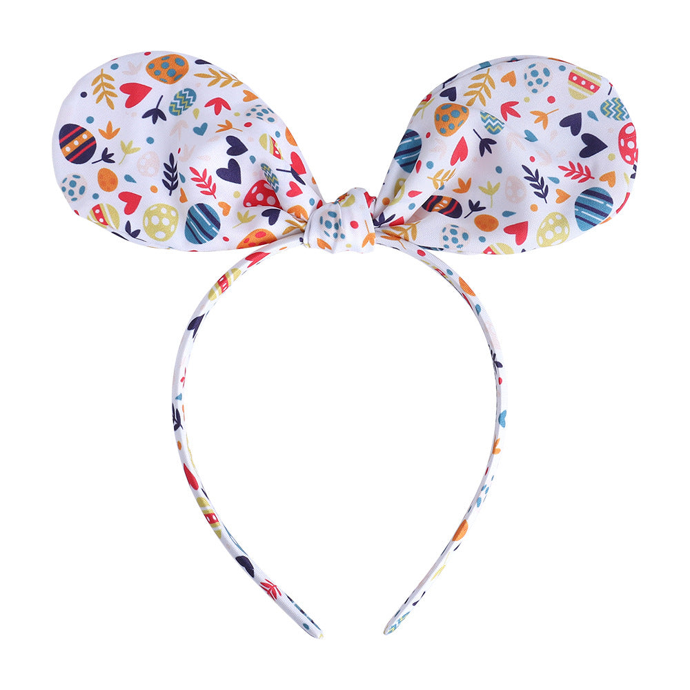 Unisex Princess Color Block Cloth Hair Band