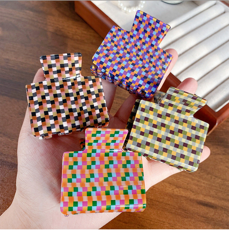 Women's Simple Style Classic Style Color Block Arylic Hair Claws