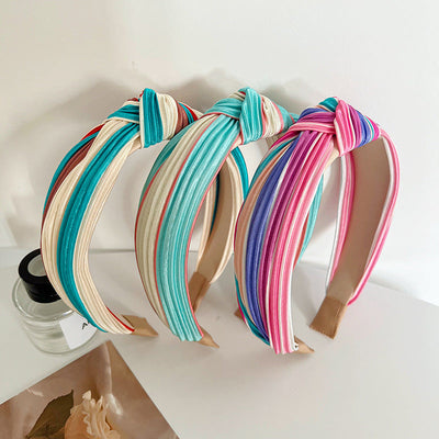 modern style multicolor cloth handmade hair band