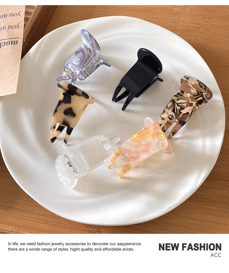 Women's Simple Style Floral Acetic acid sheets Polishing Hair Claws