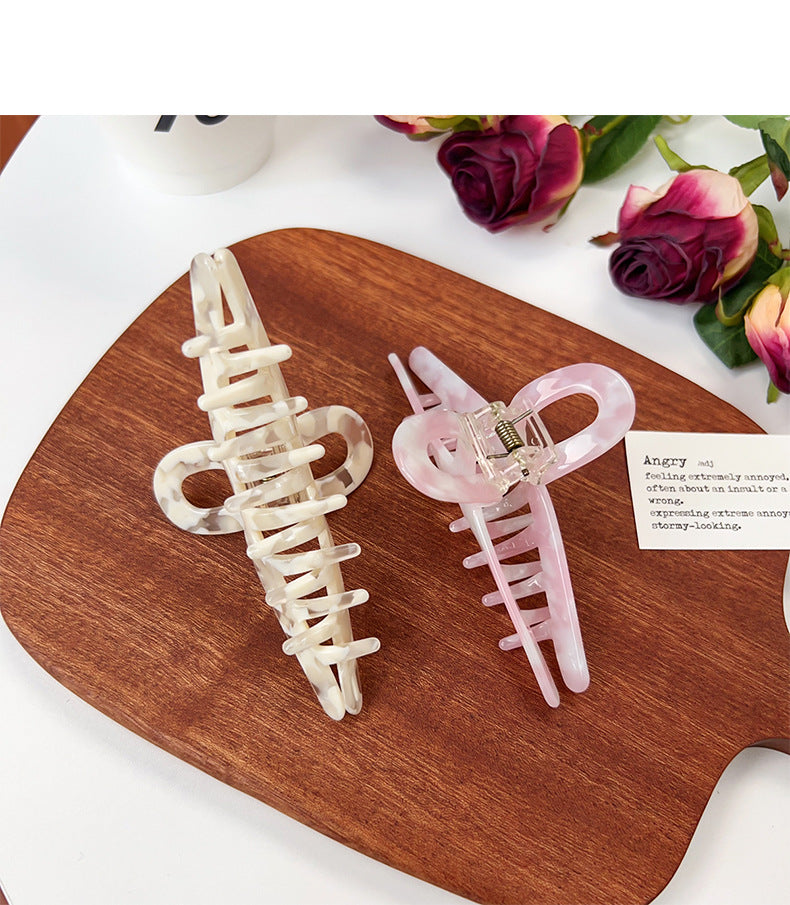 Women's Casual Marble Acetic acid sheets Hair Claws