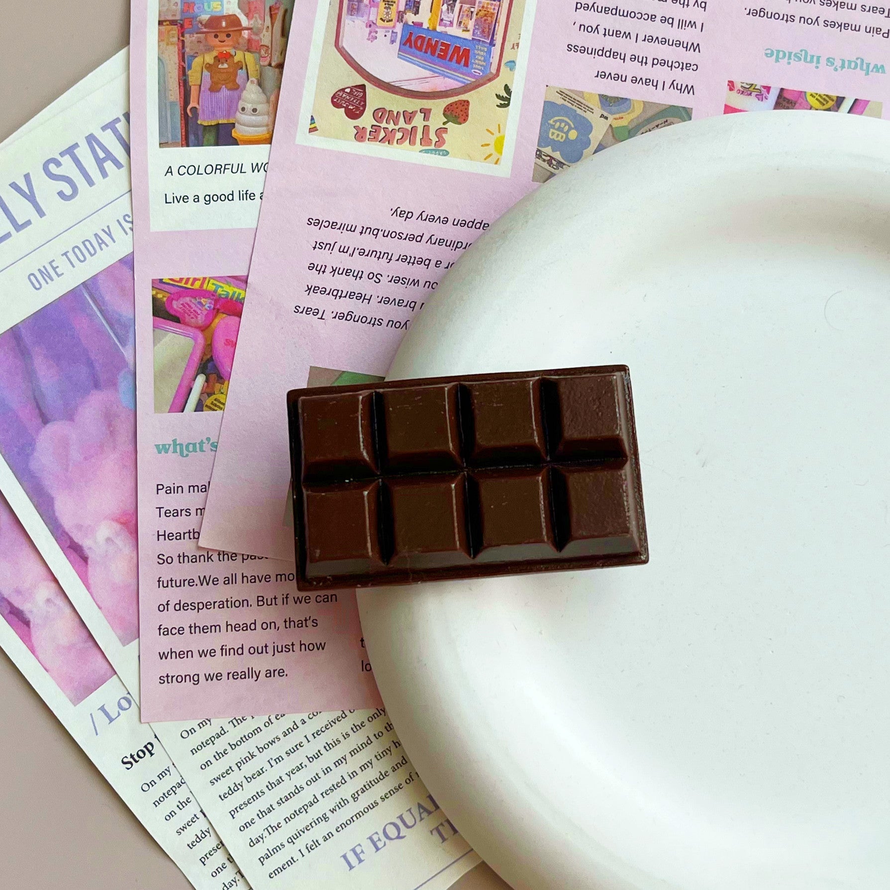 Women's Casual Simple Style Square Plastic Resin Epoxy Hair Clip