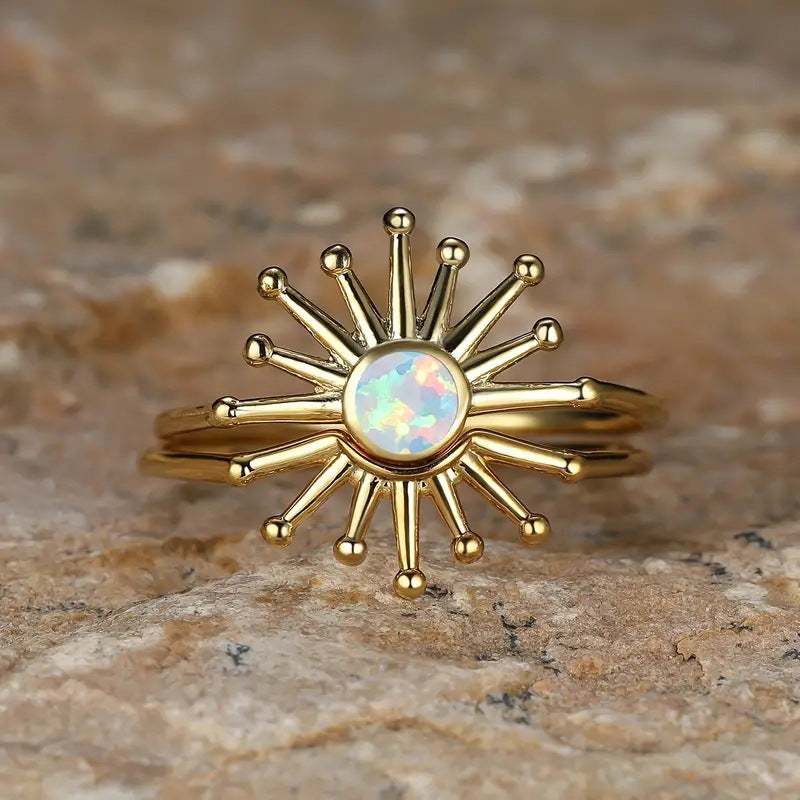 Copper Plating Sun Rings