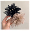 simple style geometric solid color cloth hair clip