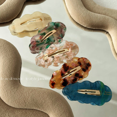 Women's IG Style Fairy Style Geometric Color Block Acetic acid sheets Metal Hair Clip