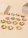 Jewelry IG Style Star Leaves Heart Shape 304 Stainless Steel Open Rings