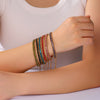 IG Style Geometric 304 Stainless Steel 18K Gold Plated Zircon Tennis Chain Bracelets In Bulk