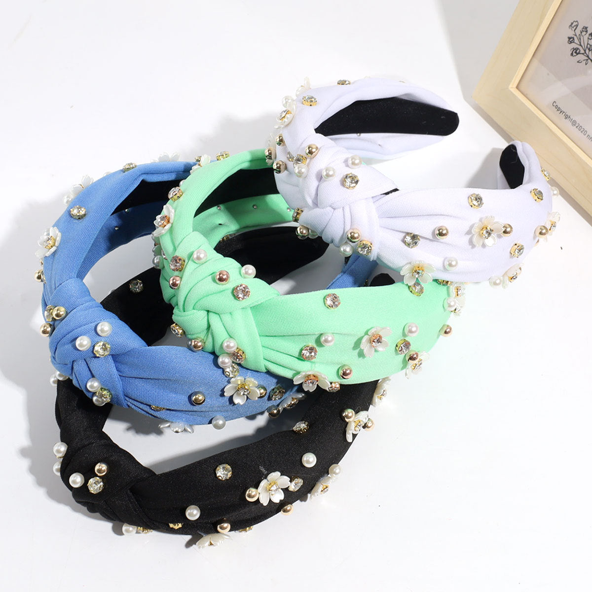 Women's Vacation Simple Style Solid Color Cloth Hair Band