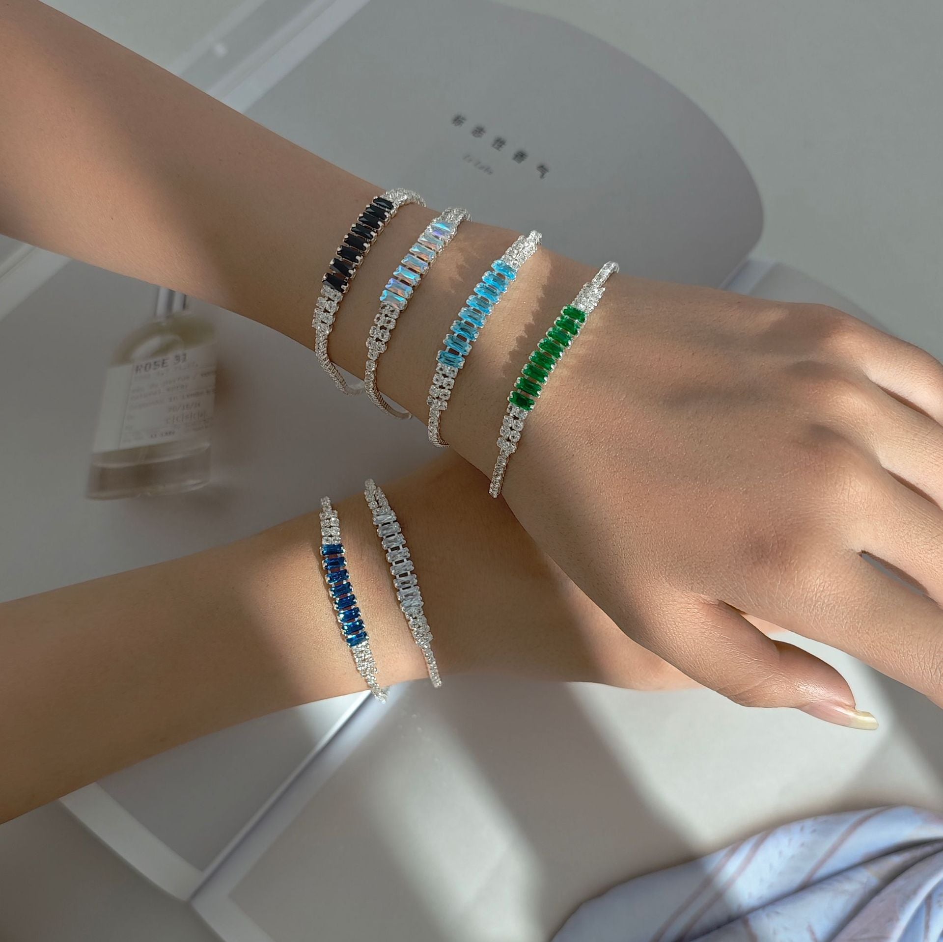 Copper Geometric Solid Color Bracelets