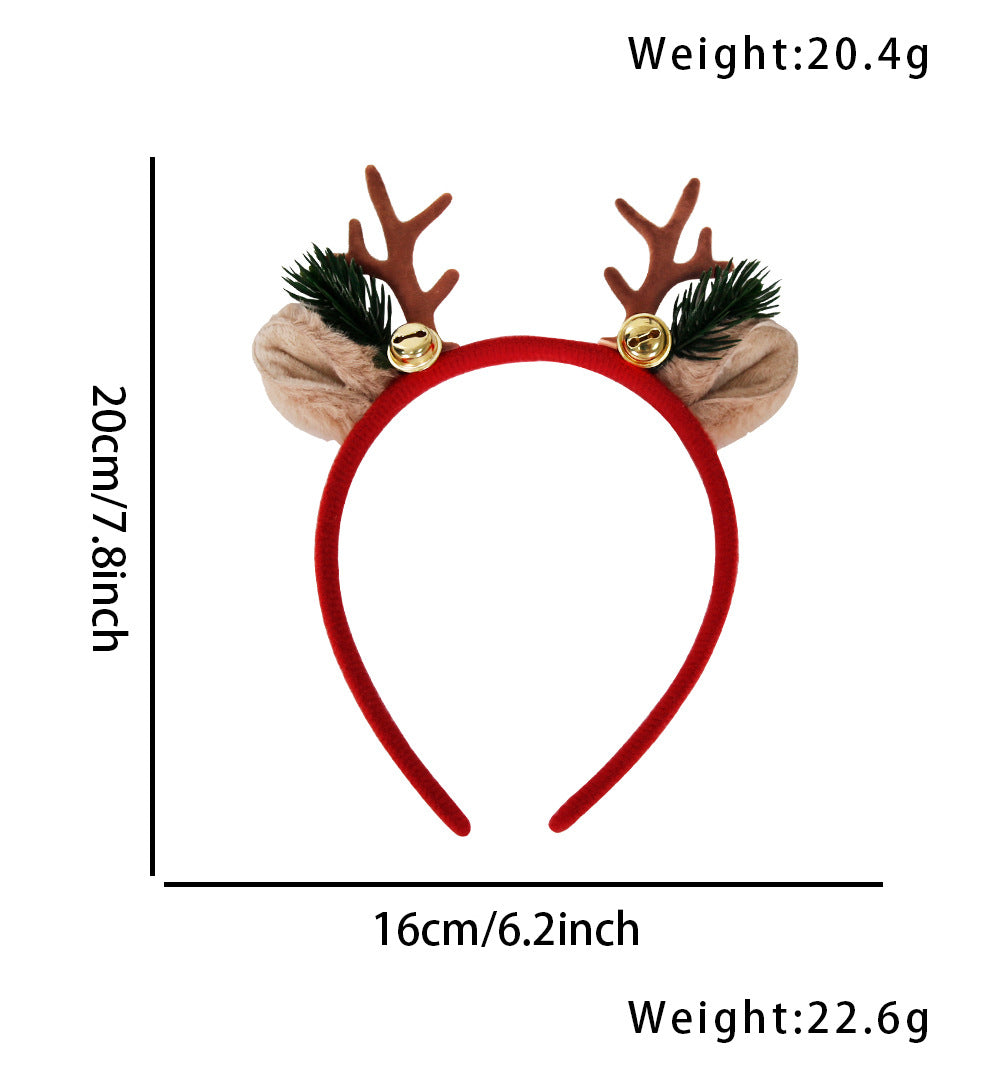 Christmas Cartoon Style Cute Women's Antlers Plastic Hair Band