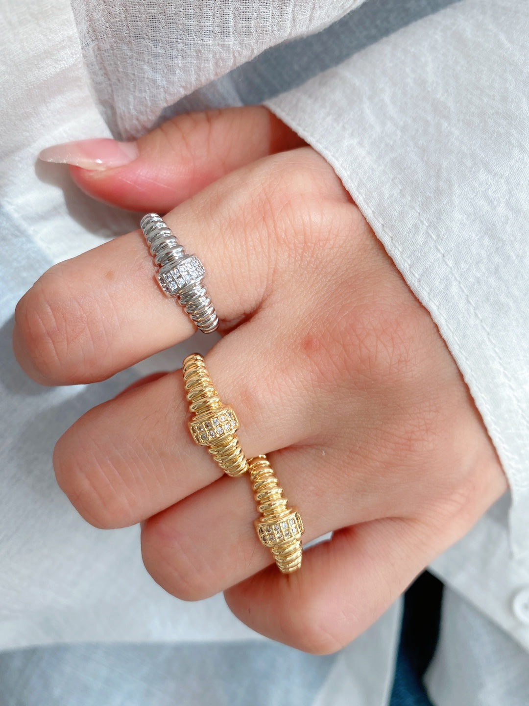 Jewelry Vintage Style Classic Style Geometric Copper Plating Rings Bracelets