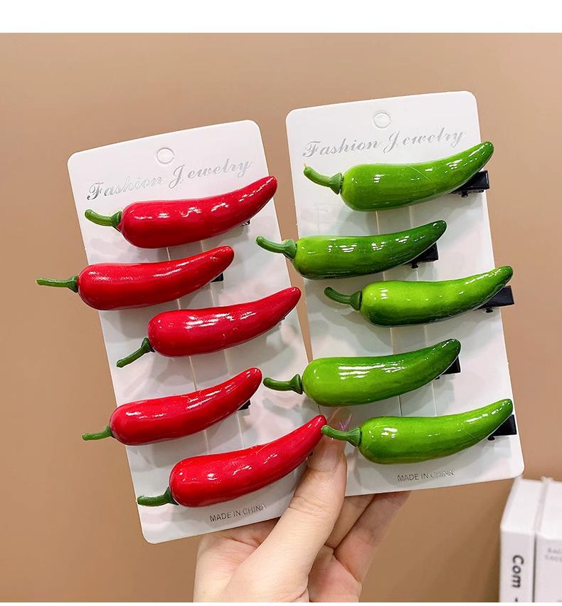 Women's Cute Fruit Vegetable Foam Hair Clip