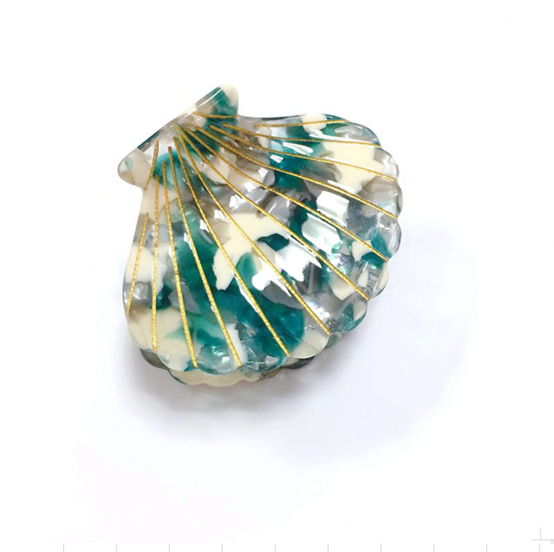 Women's Casual Beach Shell Acetic acid sheets Handmade Hair Claws