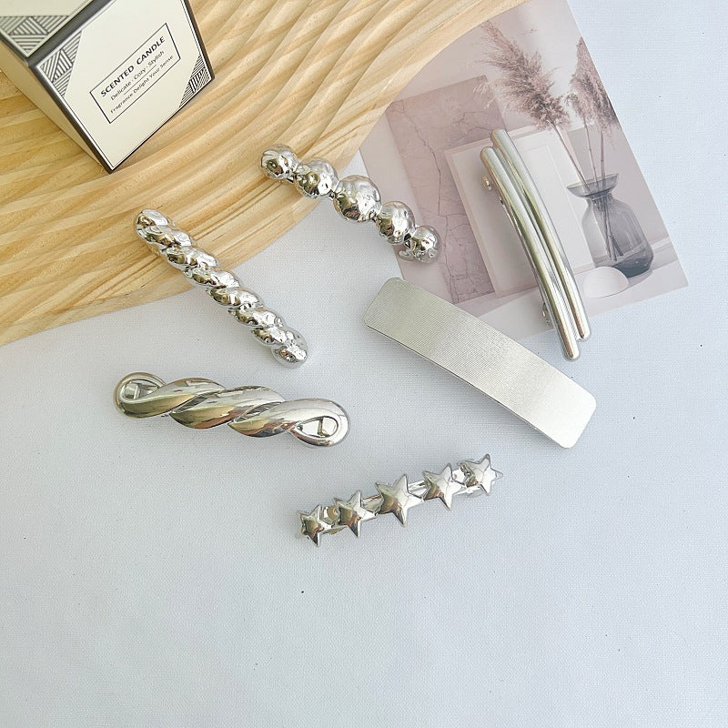 Women's Casual Simple Style Solid Color Alloy Plating Hair Clip