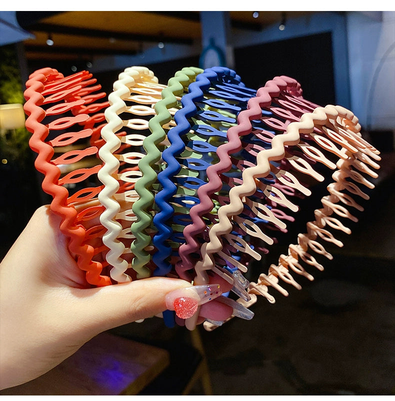 kid's korean style stripe waves arylic stoving varnish