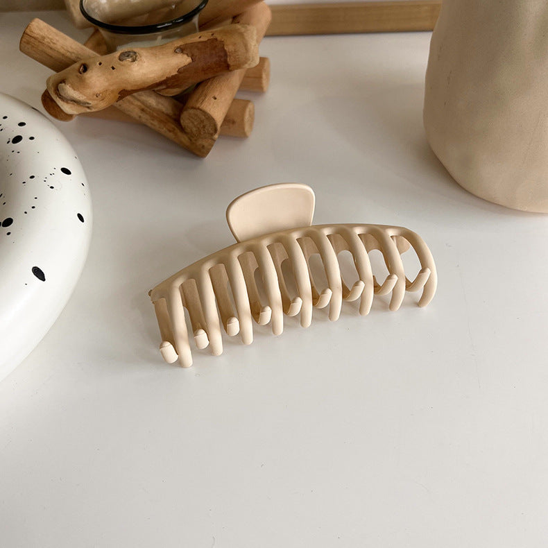 new milk tea coffee color clip elegant temperament hairpin simple hair accessories