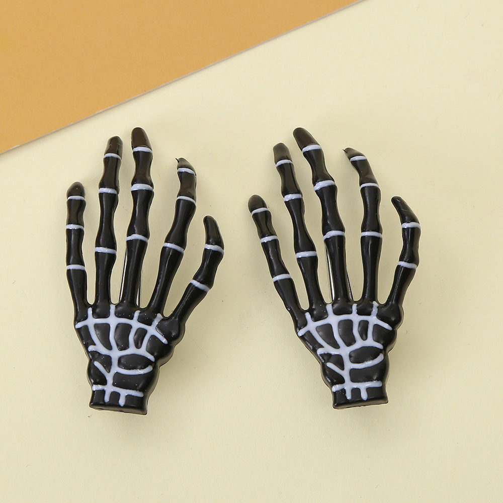 Halloween Funny Cool Style Women's Hand Plastic Hair Clip