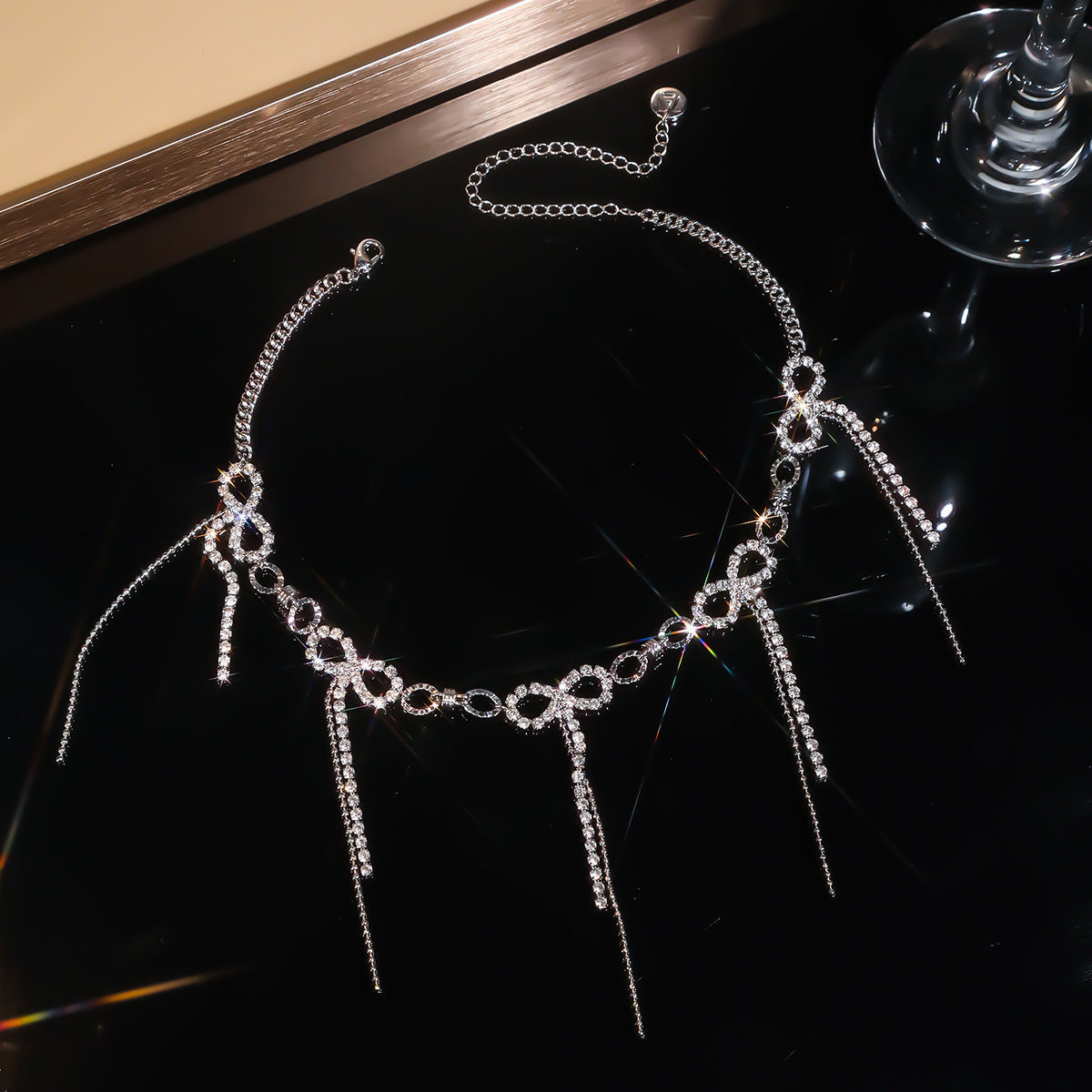 Copper Plating Bow Knot Necklace