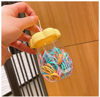 simple style colorful flower plastic polishing rubber band 1 piece