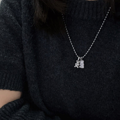 Jewelry Simple Style Classic Style Bear Titanium Steel Plating Pendant Necklace