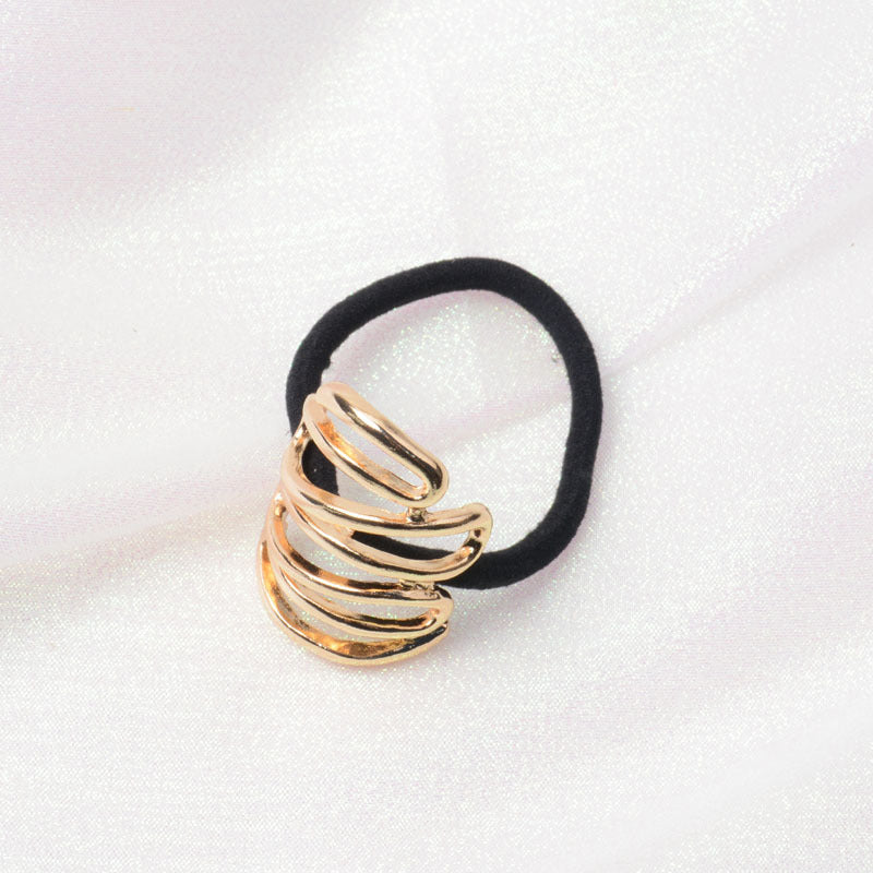 Women's Simple Style Color Block Alloy Plating Hair Tie