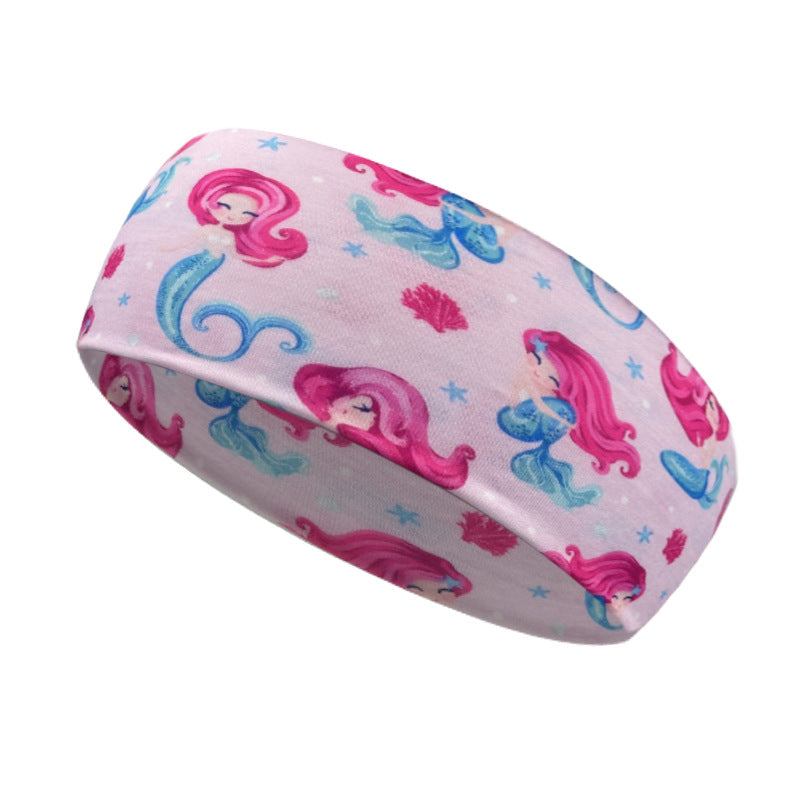 Unisex Simple Style Classic Style Cartoon Character Plaid Imitation Cotton Printing Hair Band