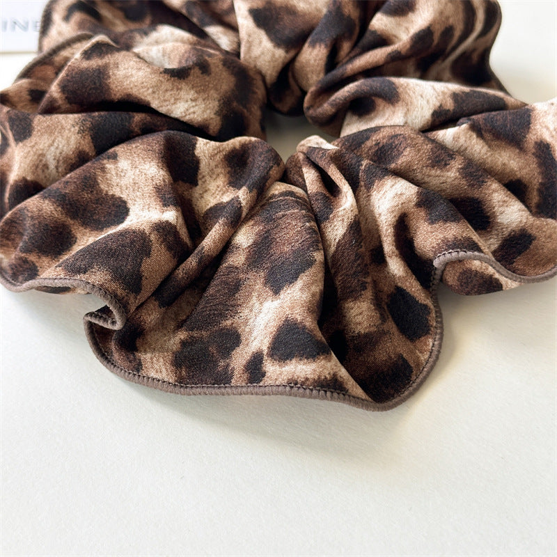 Women's Retro Leopard Cloth Hair Tie