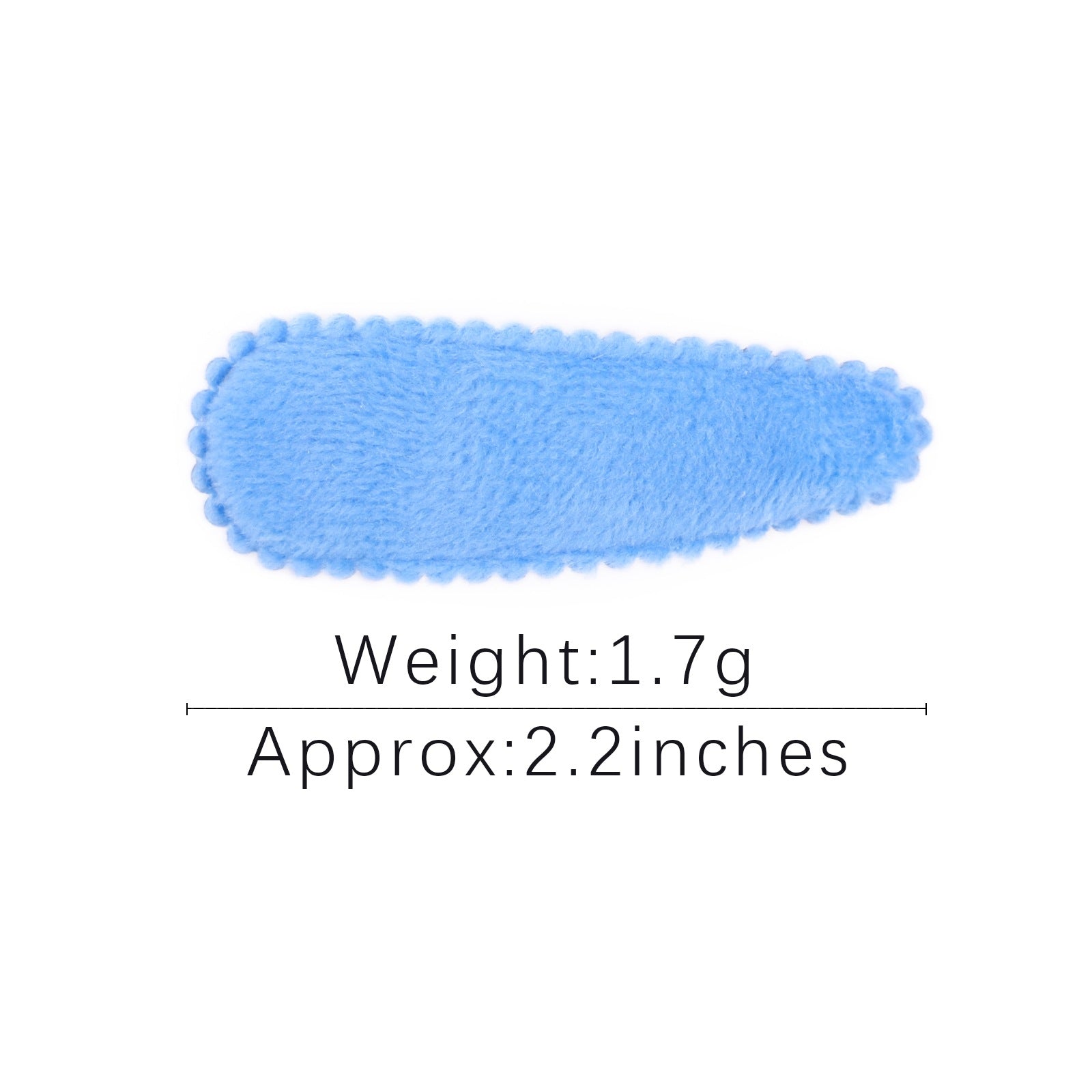 cute solid color alloy cloth hair clip 1 piece