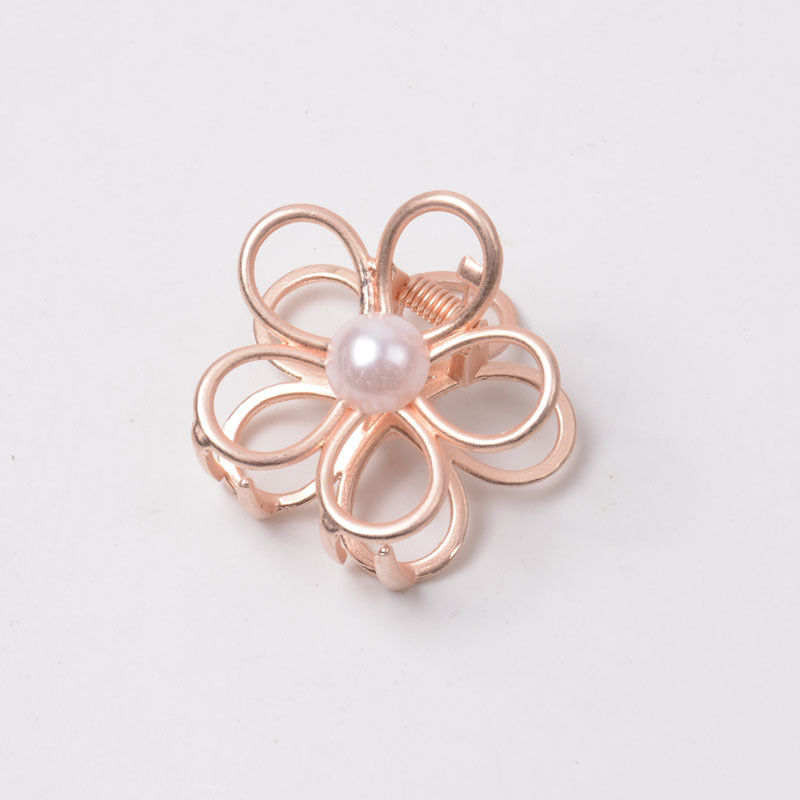 Women's Elegant Flower Alloy Plating Hair Claws