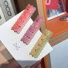 sweet bear alloy soft glue hair clip