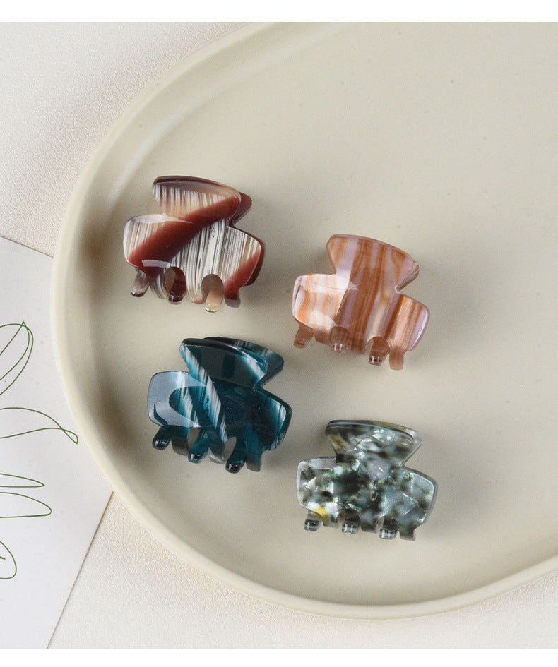 Women's Simple Style Marble Plastic Hair Claws