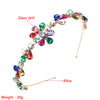 fashion alloy diamond glass drill flower headband korean metal headband