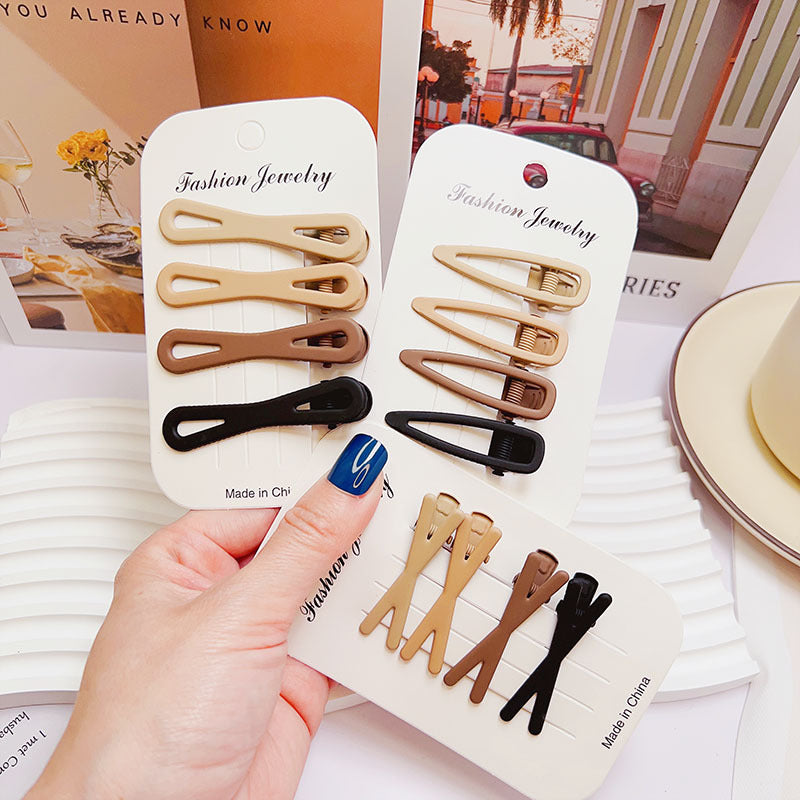 retro geometric metal stoving varnish hair clip