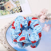 fashion floral fruit printing hair scrunchies