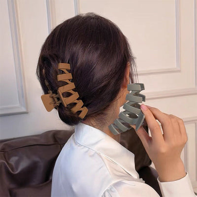 simple style waves solid color arylic hair clip