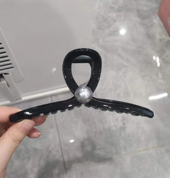 Cute love grab clip girl 2025 new popular high-end disc hair shark clip hairpin hair card headdress