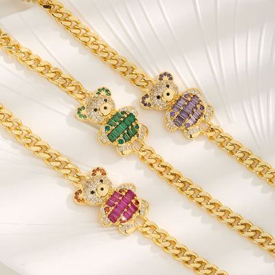 Jewelry Cute Bear Copper Bear Bracelets