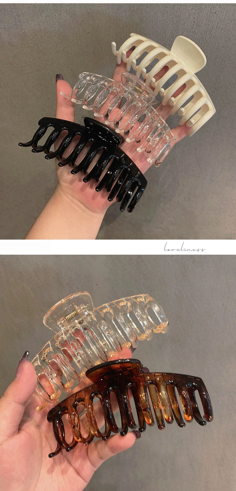 jewelry resin glossy transparent retro catch clip