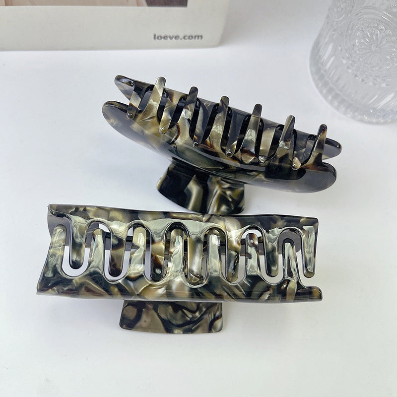 Simple Style Classic Style Color Block Acetic acid sheets Handmade Hair Clip 1 Piece