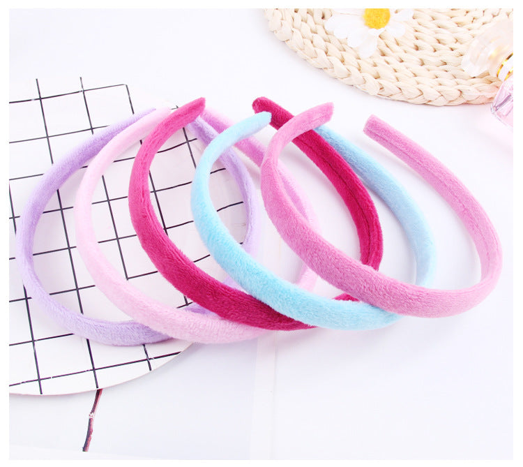 simple style plaid cloth hair band 1 piece